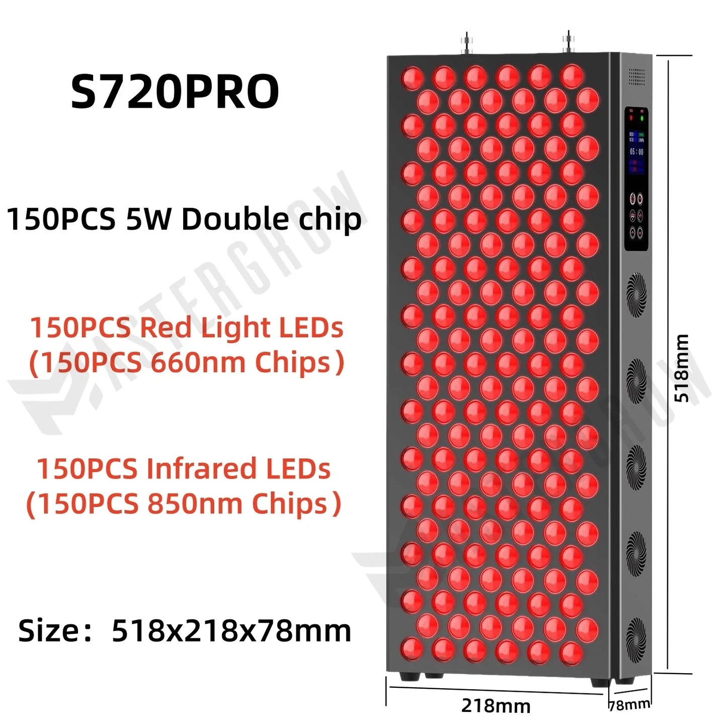 Revitalize Your Skin with the Double Chip LED Red Light Therapy Panel - 660nm & 850nm for Ultimate Face and Body Rejuvenation
